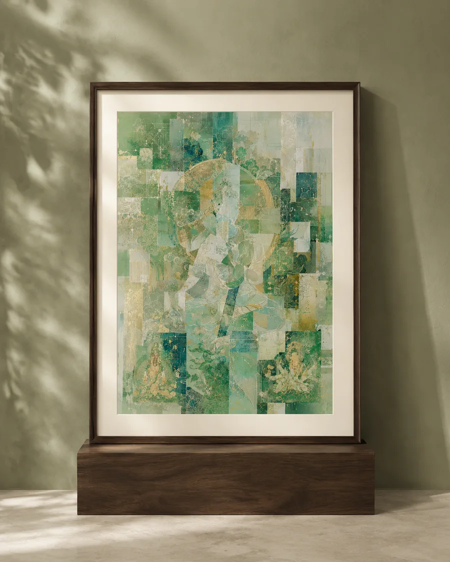 Emerald Grace framed artwork